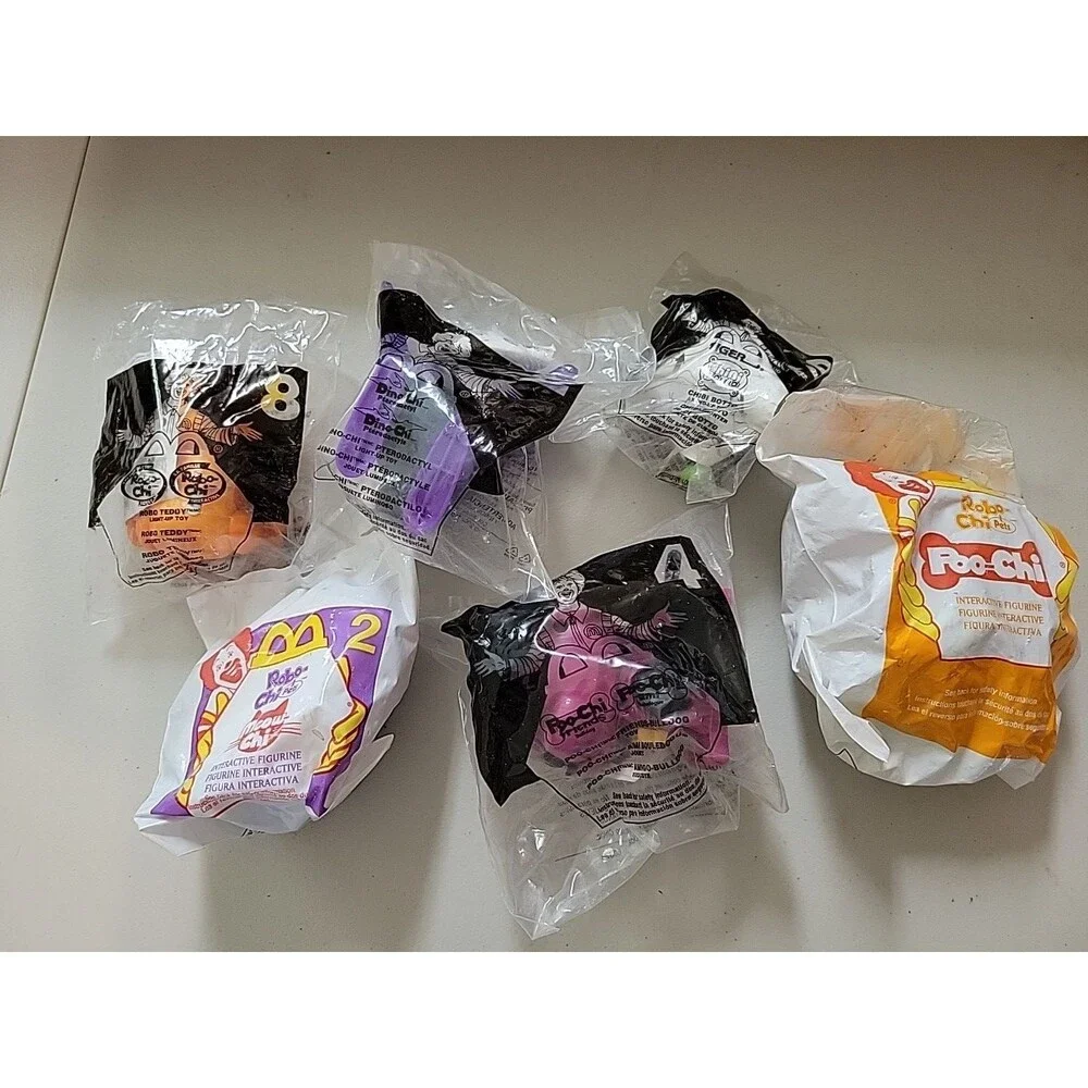 McDonald’s‎ Happy Meal Sega Robo Chi pet  Poo Dino meow Teddy mixed lot